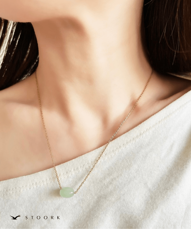 Petite Green Gem Necklace - stoork