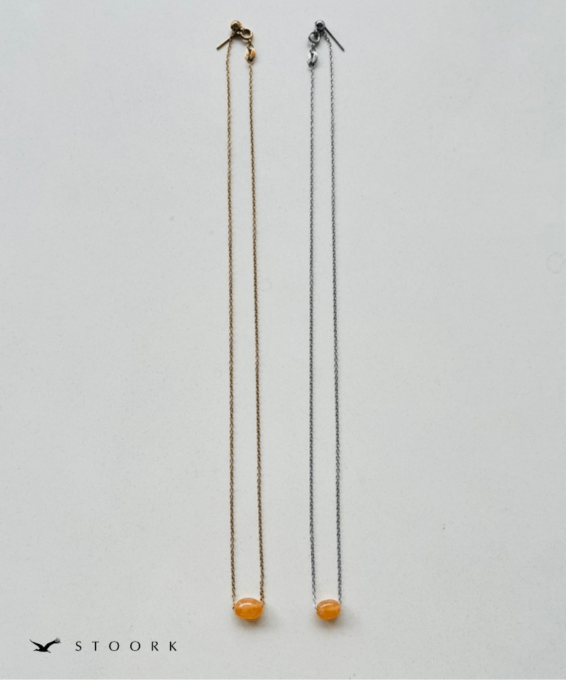 Petite Orange Gem Necklace - stoork