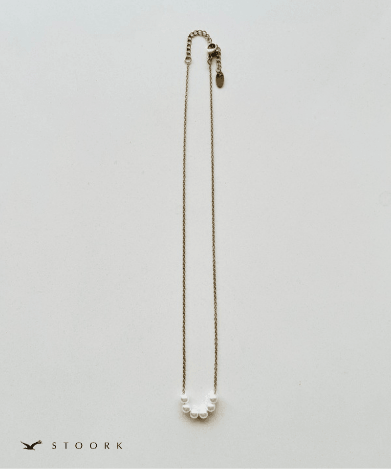 Petite Pearl Line Necklace - stoork