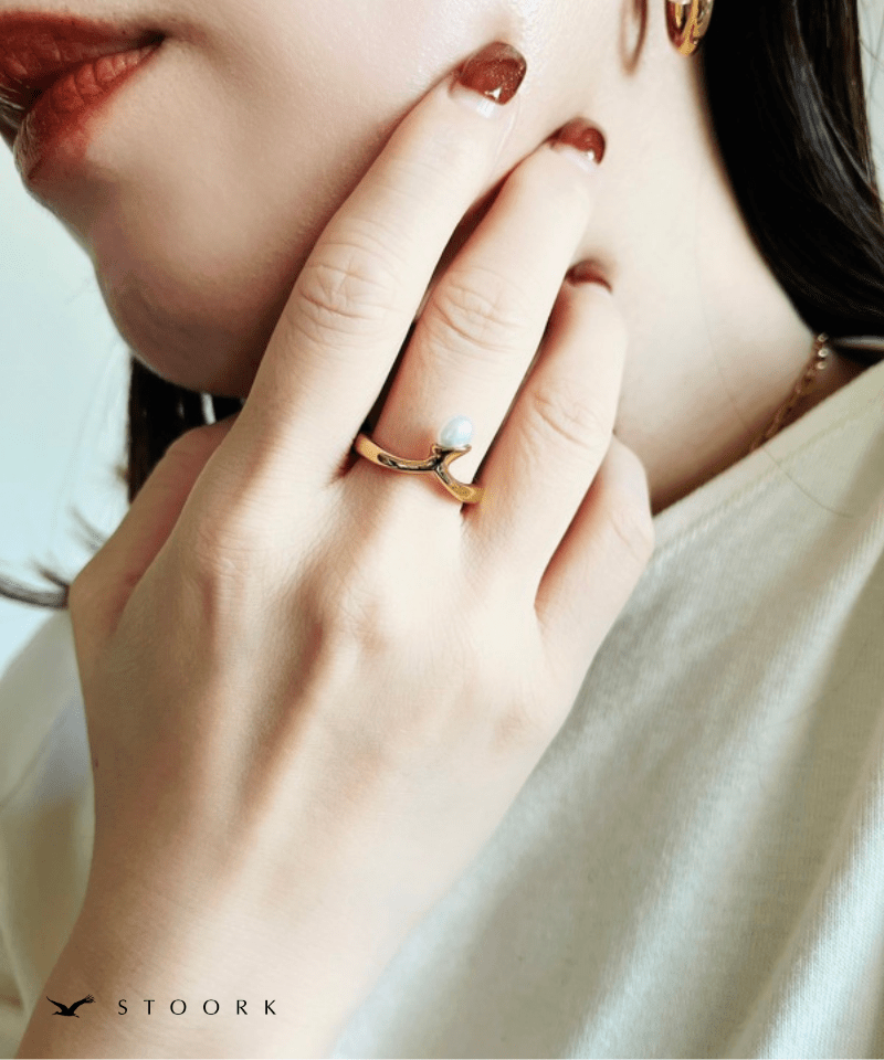 Point Pearl Ring - stoork