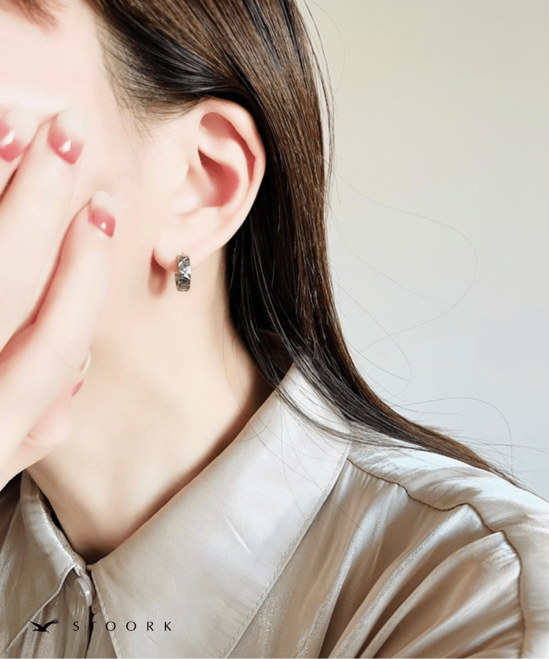 Quilted Mini Hoop Pierce - stoork