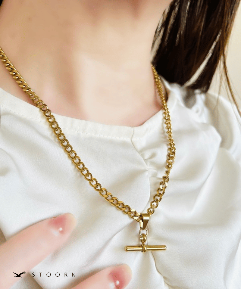 Rod Motif Chain Necklace - stoork