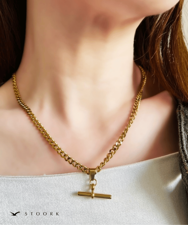 Rod Motif Chain Necklace - stoork