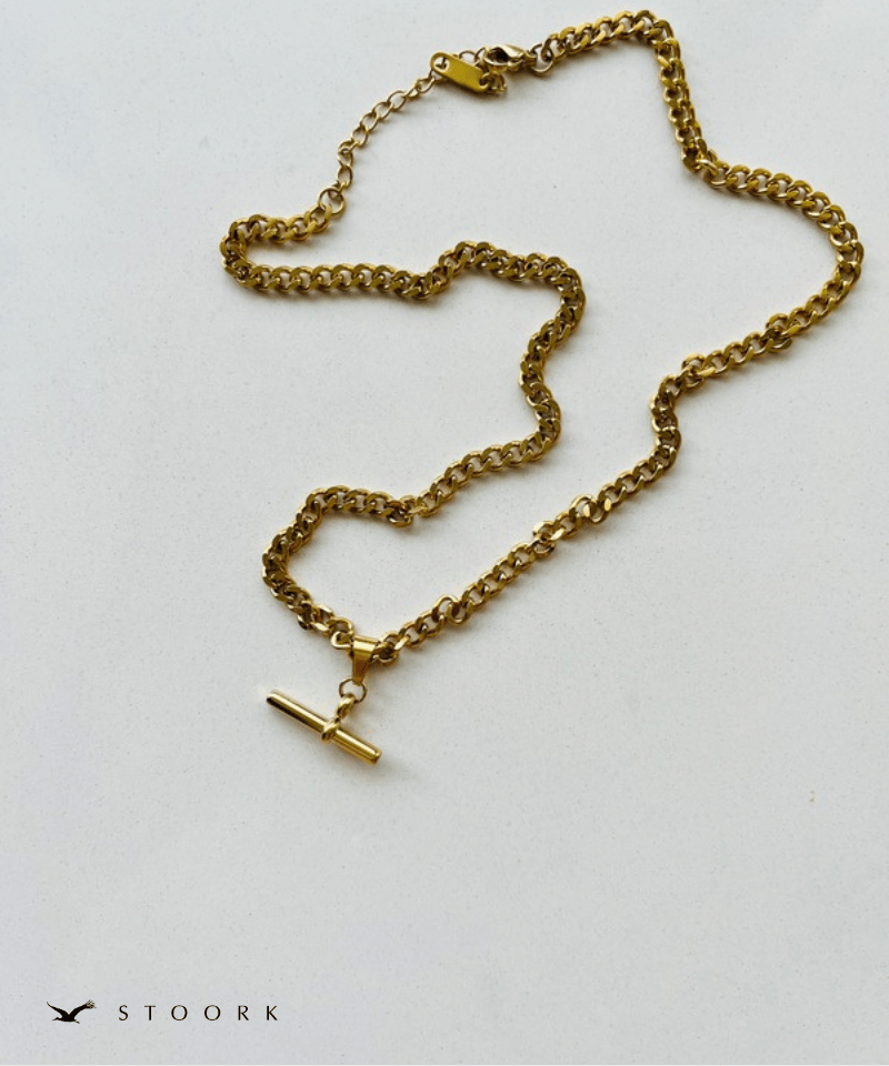 Rod Motif Chain Necklace - stoork