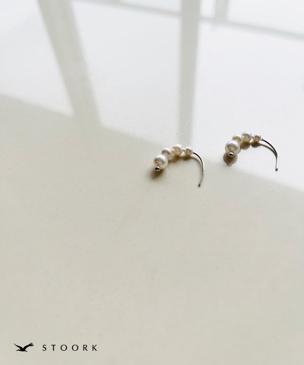 s925 4pearl Pierce - stoork