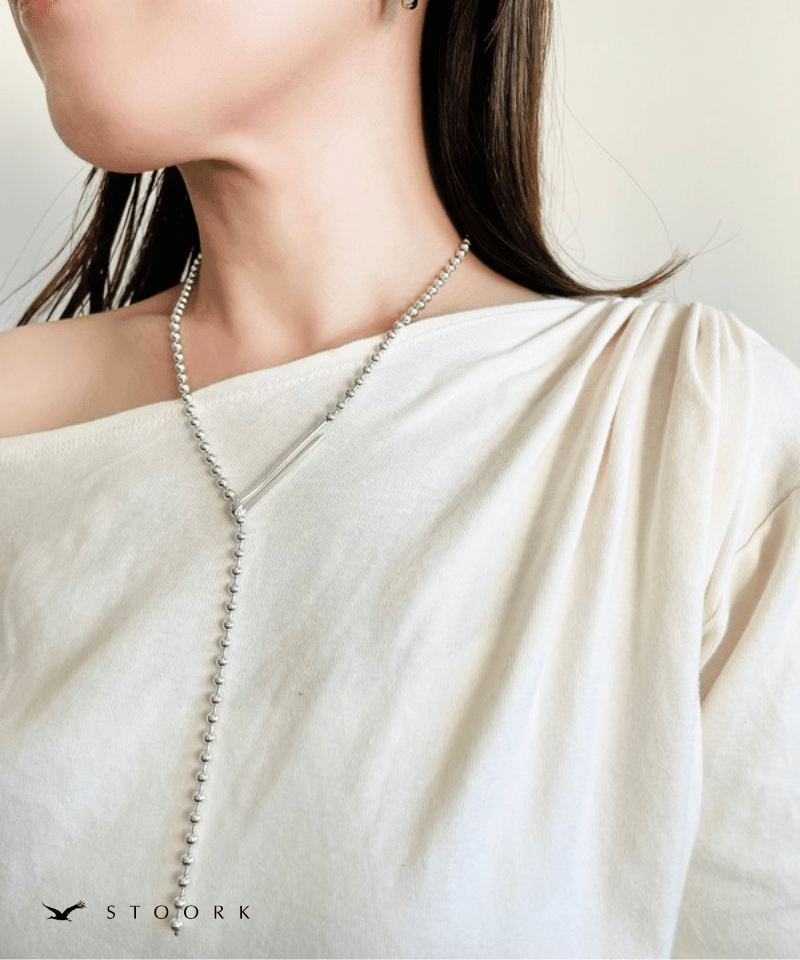 【再入荷】s925 Ball Chain Hook Necklace - stoork