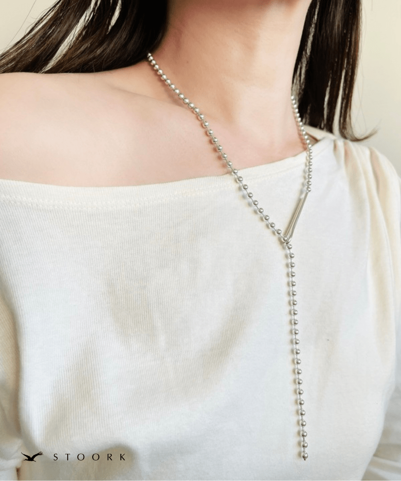 【再入荷】s925 Ball Chain Hook Necklace - stoork