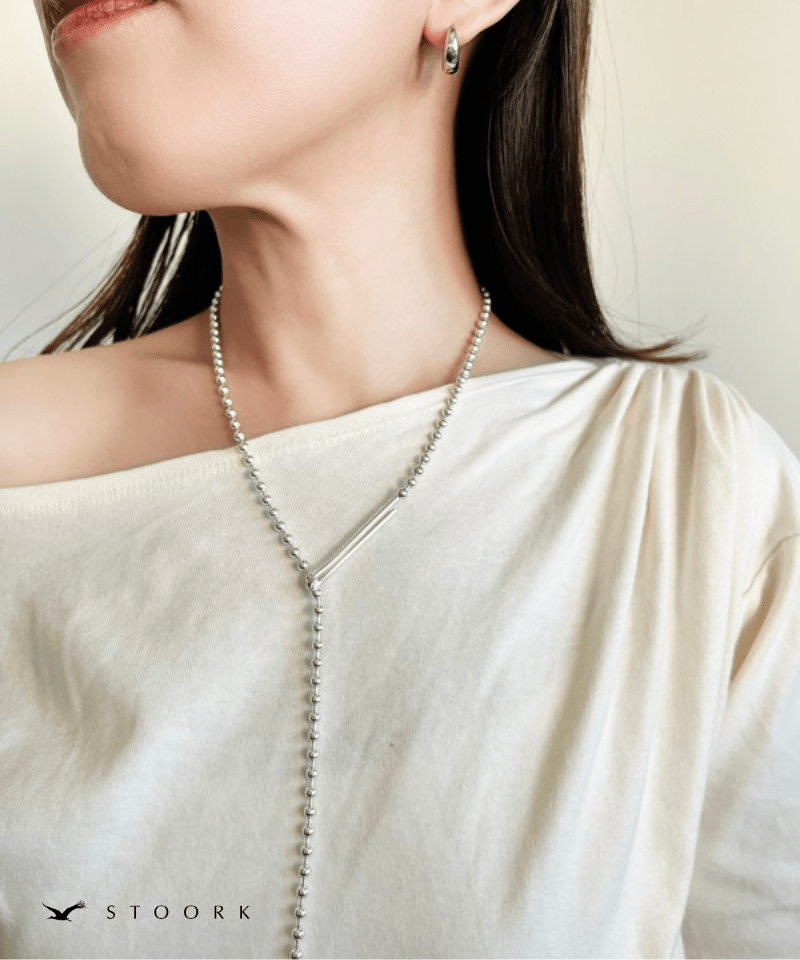 【再入荷】s925 Ball Chain Hook Necklace - stoork