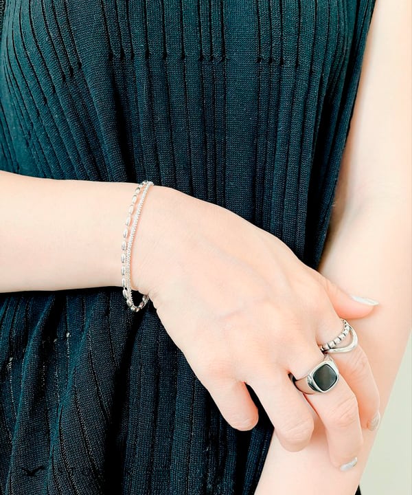 【再入荷】s925 Double Chain Bracelet - stoork