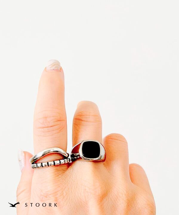【再入荷】s925 Double Ring - stoork