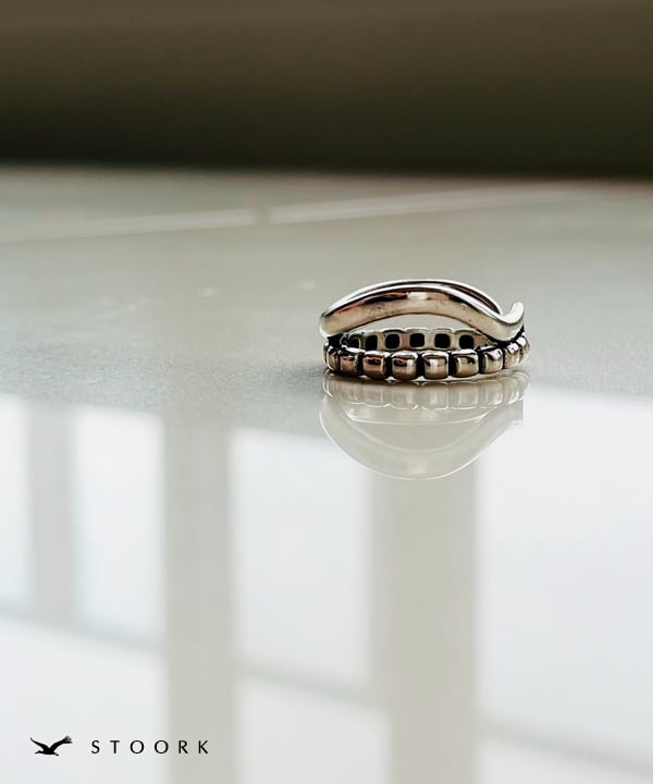 【再入荷】s925 Double Ring - stoork