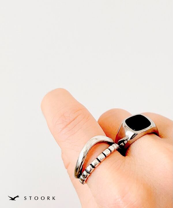 【再入荷】s925 Double Ring - stoork