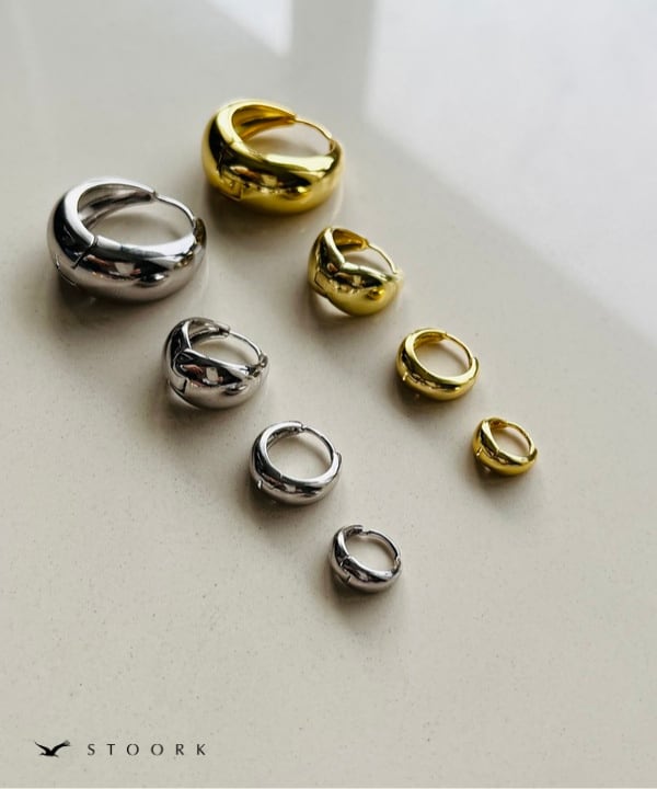 【再入荷】s925 Hoop Pierce_L - stoork