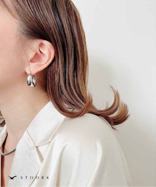 【再入荷】s925 Hoop Pierce_L - stoork