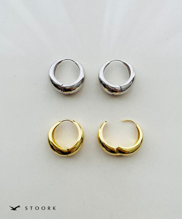 【再入荷】s925 Hoop Pierce_L - stoork