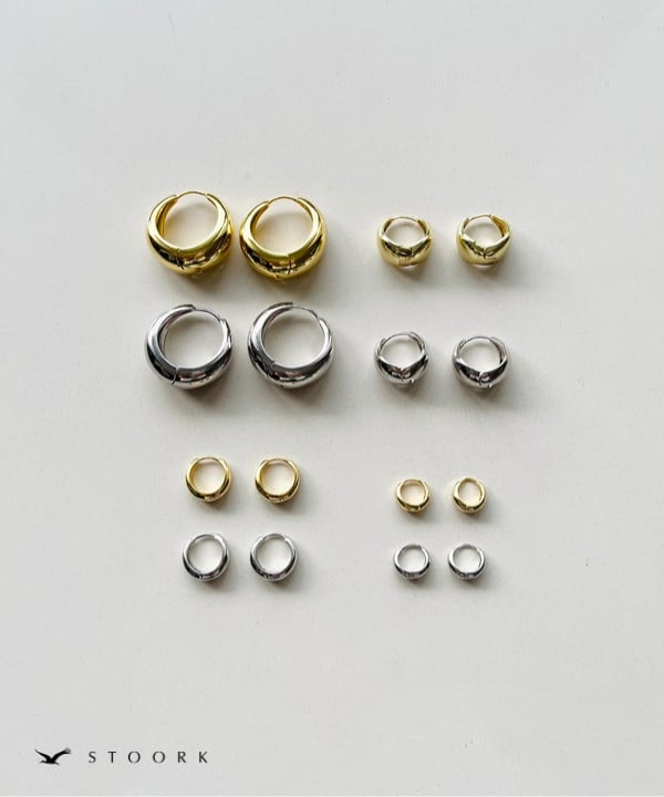 【再入荷】s925 Hoop Pierce_L - stoork