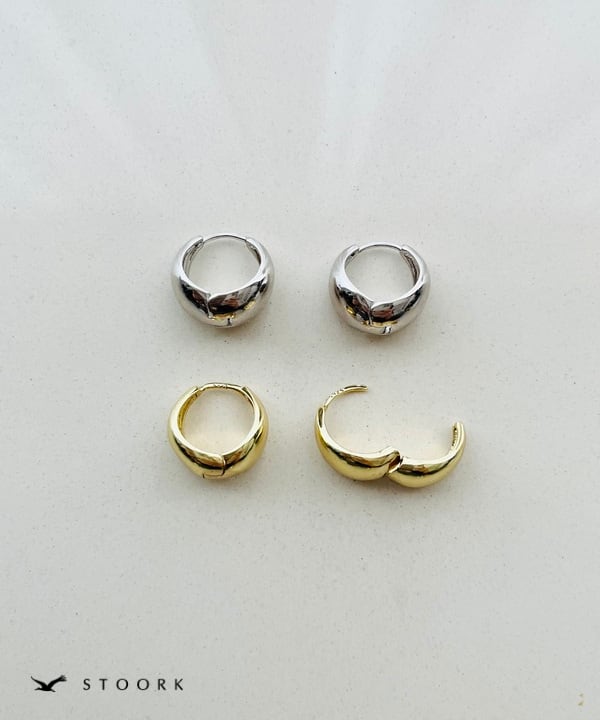 【再入荷】s925 Hoop Pierce_M - stoork