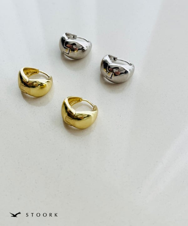 【再入荷】s925 Hoop Pierce_M - stoork
