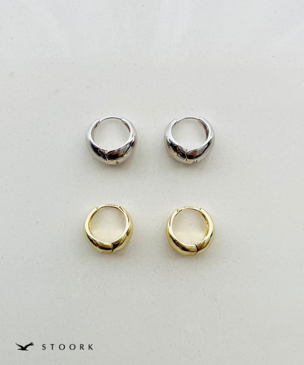 【再入荷】s925 Hoop Pierce_M - stoork