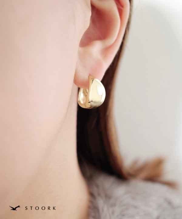 【再入荷】s925 Hoop Pierce_M - stoork