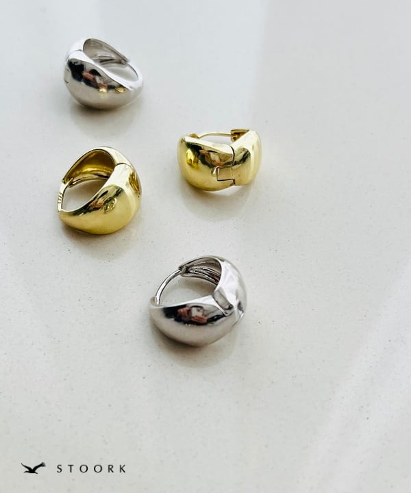 【再入荷】s925 Hoop Pierce_M - stoork
