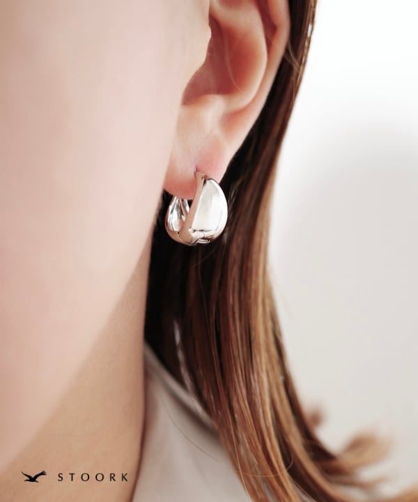 【再入荷】s925 Hoop Pierce_M - stoork