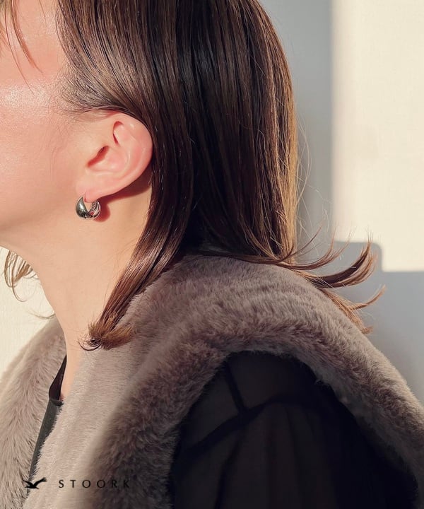 【再入荷】s925 Hoop Pierce_M - stoork