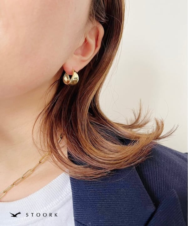 【再入荷】s925 Hoop Pierce_M - stoork