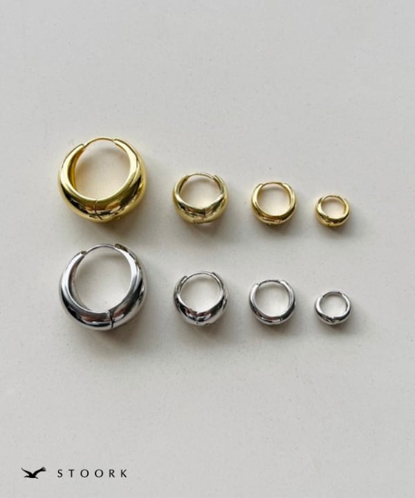 【再入荷】s925 Hoop Pierce_M - stoork