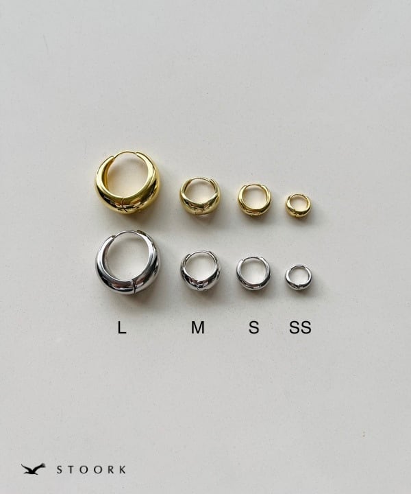 【再入荷】s925 Hoop Pierce_S - stoork