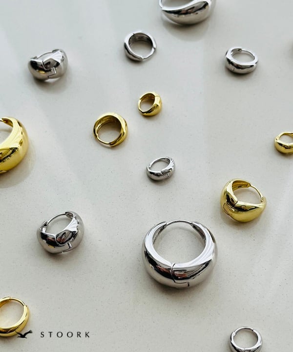 【再入荷】s925 Hoop Pierce_S - stoork