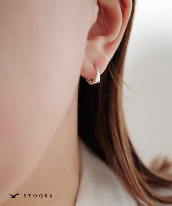 【再入荷】s925 Hoop Pierce_SS - stoork
