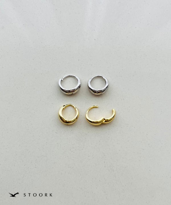 【再入荷】s925 Hoop Pierce_SS - stoork