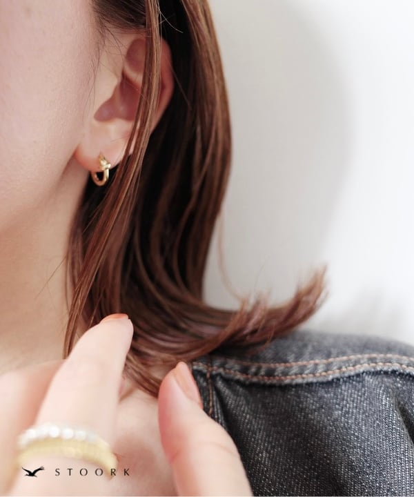 s925 Mini Knot Hoop Pierce - stoork