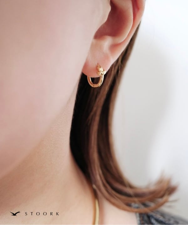 s925 Mini Knot Hoop Pierce - stoork
