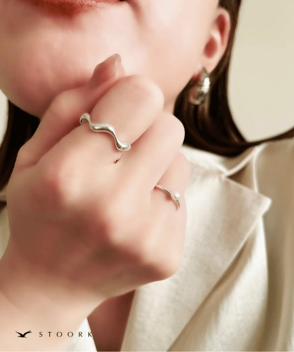 s925 Naminami Ring - stoork