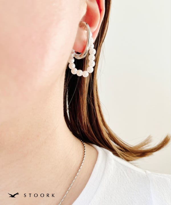 【再入荷】s925 Pearl Ear Cuff - stoork