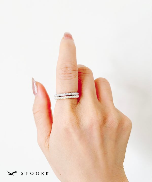 s925 Pearl Line Ring - stoork