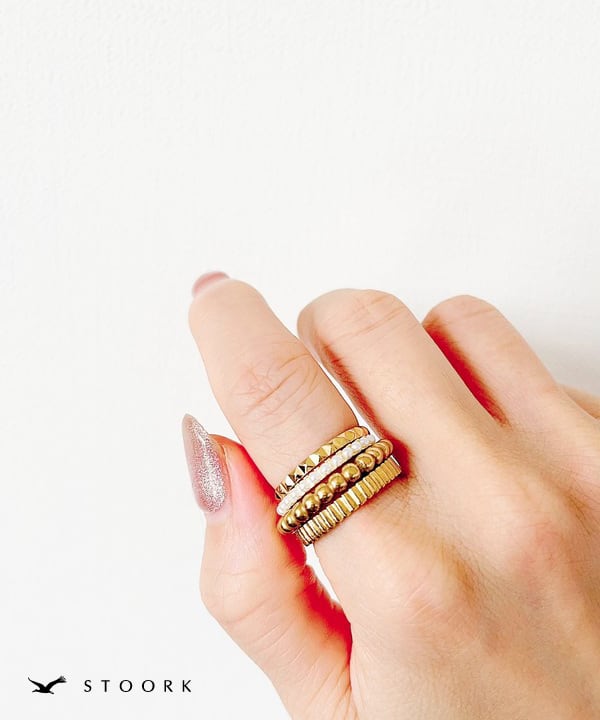 s925 Pearl Line Ring - stoork