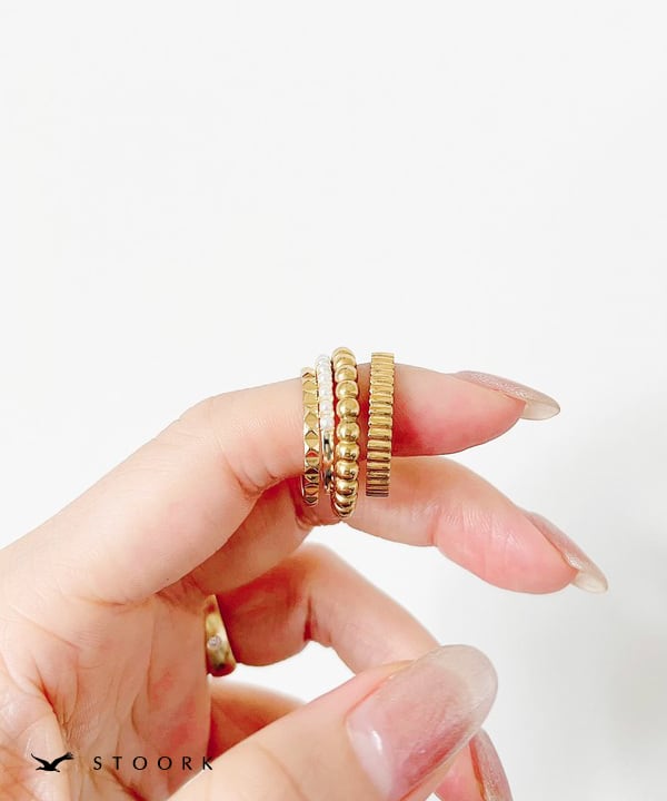 s925 Pearl Line Ring - stoork