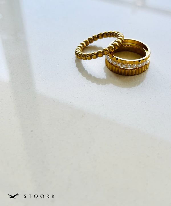 s925 Pearl Line Ring - stoork