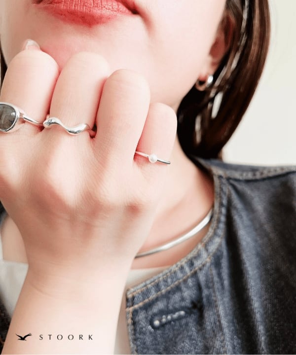 s925 Pearl Ring - stoork