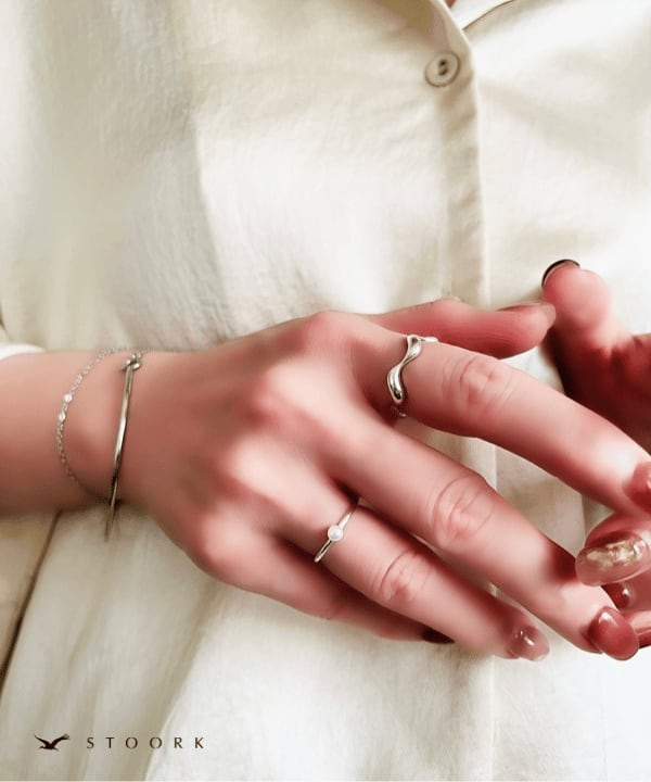 s925 Pearl Ring - stoork