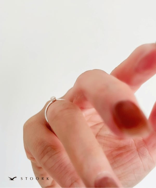 s925 Pearl Ring - stoork