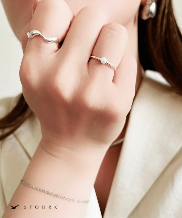 s925 Pearl Ring - stoork