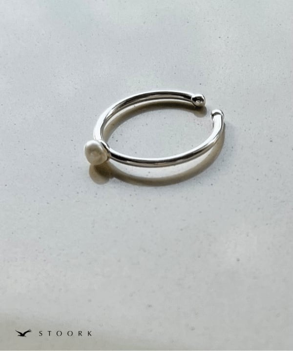 s925 Pearl Ring - stoork