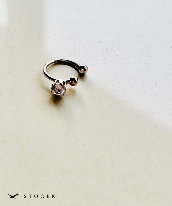 s925 Ring Ear Cuff - stoork