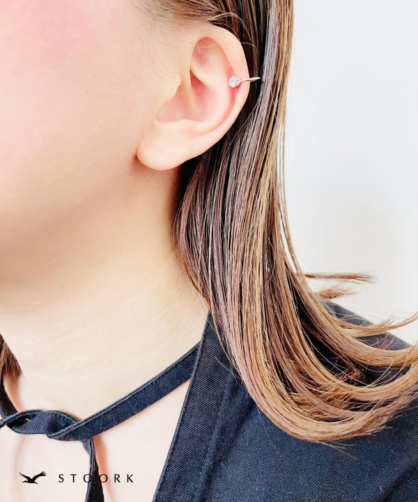 s925 Ring Ear Cuff - stoork
