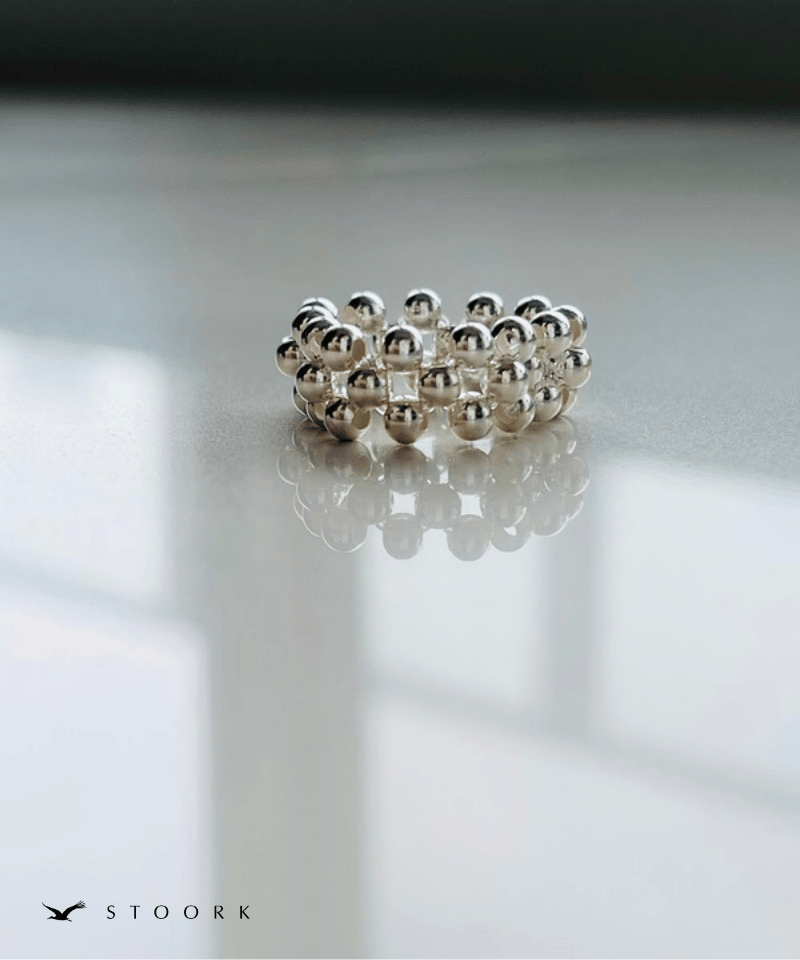 【再入荷】s925 Silver Beads Ring - stoork