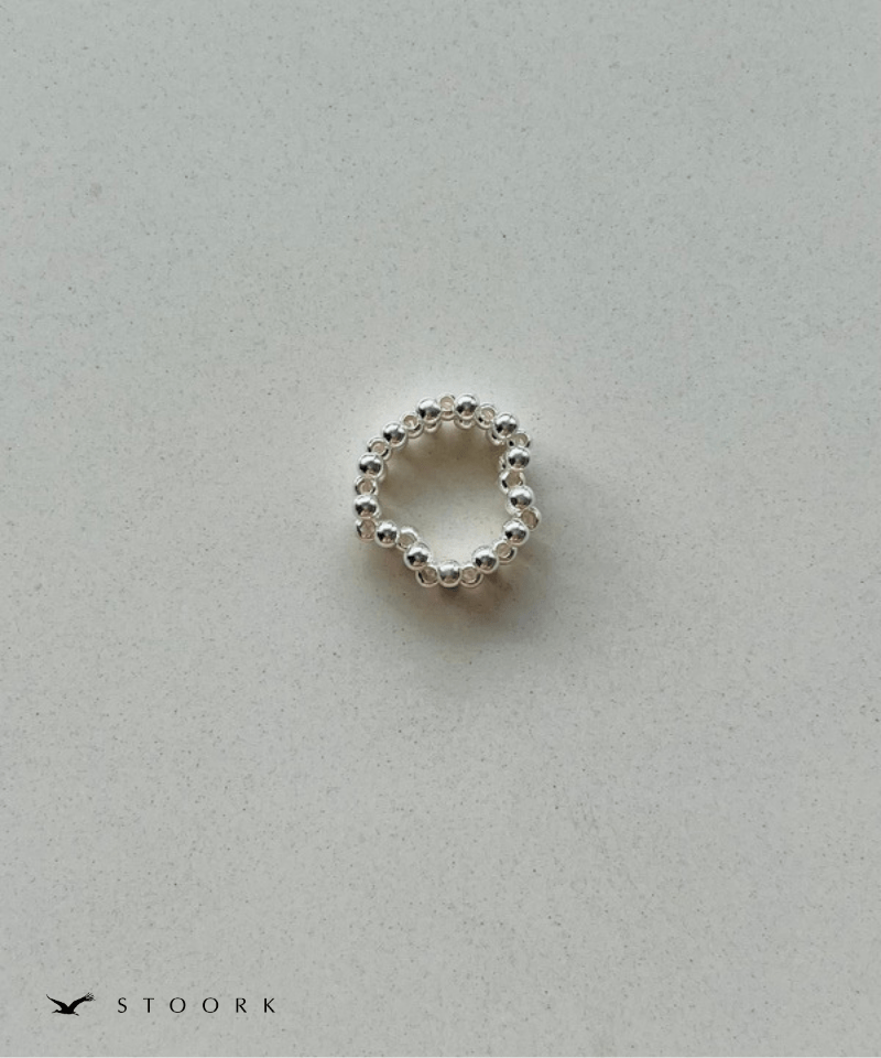 s925 Silver Beads Ring - stoork